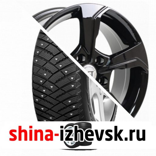Колесо в сборе Goodyear Ultra Grip Ice Arctic 215/65 R16 T 98 + RST R026 6.5xR16 5×114.3 ET46 DIA67.1 Черный глянцевый в Ижевске